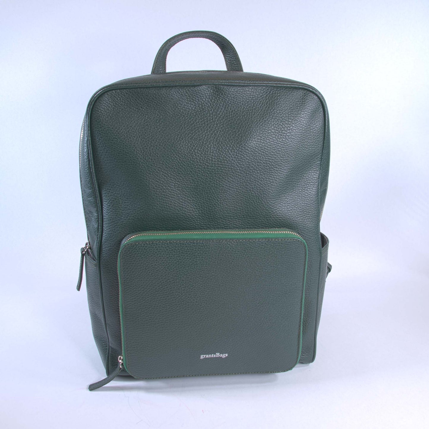 Green Full Leather Backpack